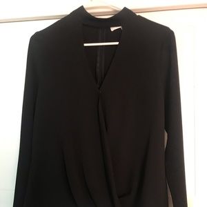 black long sleeve blouse